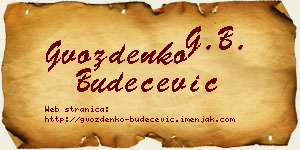 Gvozdenko Budečević vizit kartica